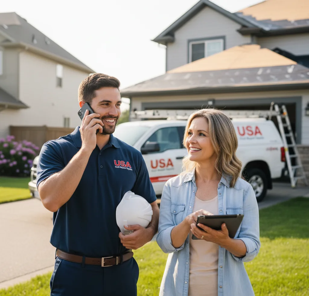 USA Roof Repair Experts customer support in Des Moines